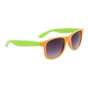 ISLAND VIBES California Classics Sunglasses Orange/Green Frames with Black Lens
